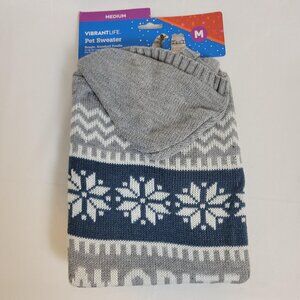 Vibrant Life Dog Favorite Child Pet Winter Sweater Size M 20-50LBS Christmas